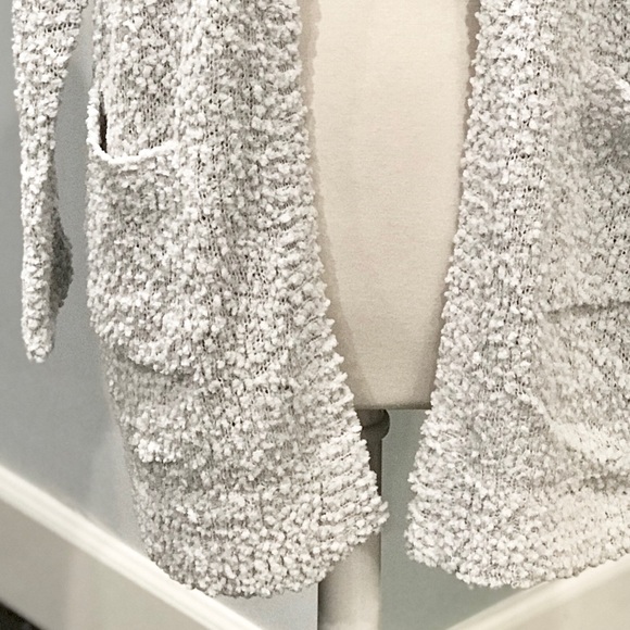 🦋LAST ONE🦋Chunky Knit Popcorn Cardigan Gray NWT - Picture 6 of 6